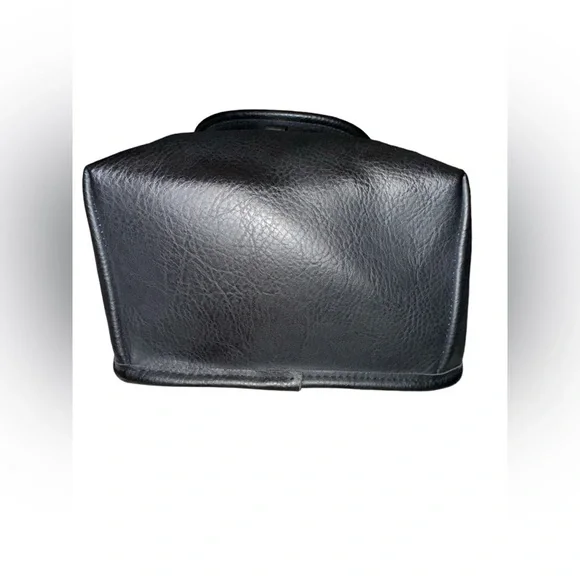 Black Backpack Purse Small Vegan Leather #D - Picture 3 of 5